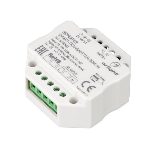 Диммер для светодиодной ленты Arlight SMART-D5-TUYA-DIM-IN 220В 1.5А 2.4G по Wi-Fi фото Диммер для светодиодной ленты Arlight SMART-D5-TUYA-DIM-IN 220В 1.5А 2.4G по Wi-Fi картинка